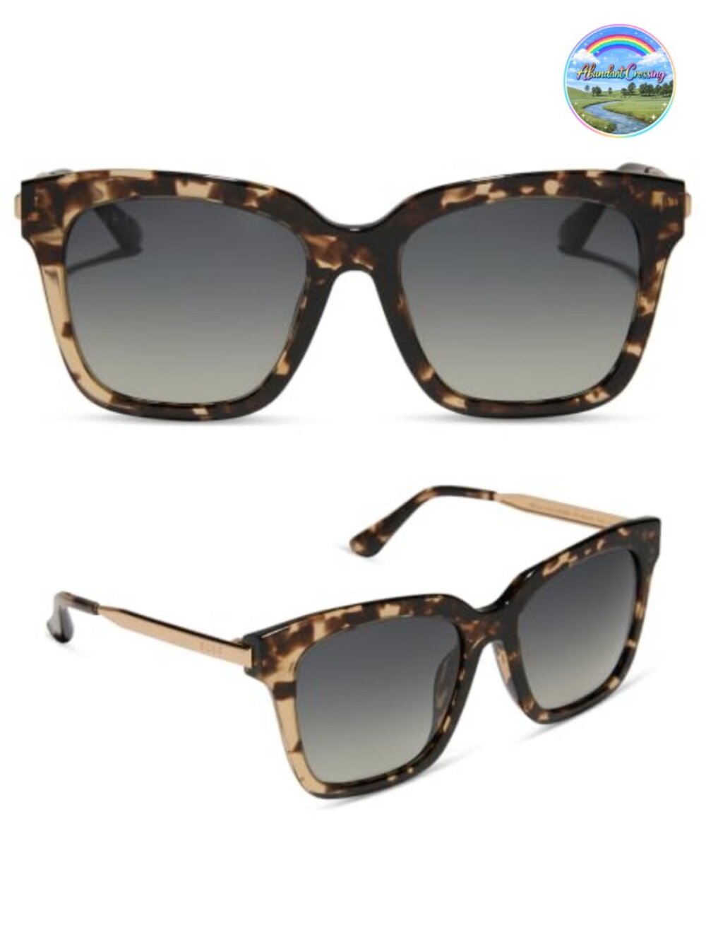 Oversized Square Polarized Sunglasses for Women Scratch Resistant Acetate